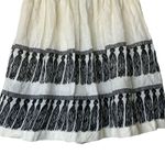 Anthropologie NWT  Girls From Savoy A-line skirt black tassel design L Whimsigoth Photo 6
