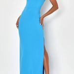 Lulus Glamorous Dedication Blue Sleeveless Column Maxi Dress Photo 0