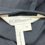 BCBGeneration  Black Floral Lace Sheer Mesh Sleeveless Cocktail Mini Dress Size 6 Photo 5