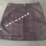 Old Navy  Black Faux Suede A-Line Mini Skirt Photo 3