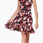 Kate Spade Blooming Floral mini dress. Pink and black floral dress. Size 2 Photo 0