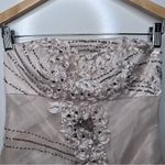 Sue Wong  NWT Strapless Pleated Organza Embellished Cocktail Dress Size 2 Photo 4