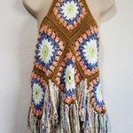 Free People Summer Love Crochet Halter Top Size M/L can wear 2 different ways Photo 6