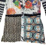 Alberto Makali Button Up Top M Patchwork Art To Wear Mixed Media Floral Boho Y2K Photo 3