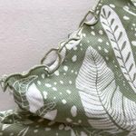 UGG  Koolaburra Green Tropical Blouse Stretch Top Short Sleeve Size L Photo 2