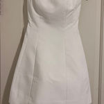 Sachin + Babi $395 Grace Strapless Mini White Wedding Bridal Dress FLAW Photo 0