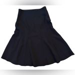 Aritzia Wilfred Reyna High Rise Crepe Midi Skirt Flared Zipper Black Size 0 Photo 7