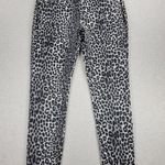 Michael Kors Womens Jeggings Size L Black Gray Leopard Print Pull On Stretch Size L Photo 0
