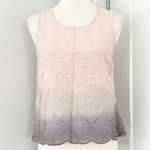 Anthropologie Aratta Medium Pink, Purple Ombre Millicent Split Back Tank Top Photo 0