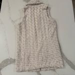 Altar'd State Altar’d State Plush Faux Fur Long Vest Womens Small Cream Cozycore Lined Pockets Photo 7