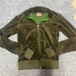 Juicy Couture Y2K Vintage Made in USA Forest Green Track Jacket Photo 0