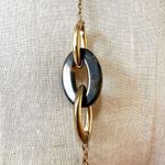 Avon Vintage Faux Tortoise Lucite Links Gold Tone Chain Necklace Photo 2