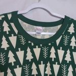 Hanna Andersson Winter Green Tree Pattern Long Sleeve Shirt Organic Cotton Sz L Size L Photo 1