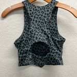 Anthropologie All Fenix Cheetah Print Sports Bra S Gray & Black Photo 2