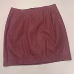 Free People Vegan Suede Modern Femme Mini Skirt in Pressed Pink Flowers Size 4 Photo 4