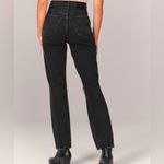Abercrombie & Fitch A&F Ultra High Rise 90's Straight Jean - Black Distressed - 27 Photo 2