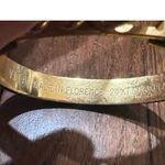 Vintage Vita Florence 24k Gold Bangle & Modern Manelli Silver Leather Bracelet Photo 5