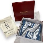 Vivienne Hu VHNY Cobalt Studded Leather Straps Ankle Boots Size 7 (EU 37) Blue Photo 1