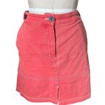 Wildfang The Essential Denim Work Skirt in Salmon Pink Size Large Photo 0