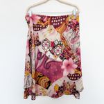 Y2K Baranda Mixed Media Patchwork Print Skirt Multicolor Size XL Boho Fairy‎ Pink Photo 4