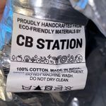 CB Station Insulated Striped Tote Bag with Outer Zipper Section Cotton Exterior Photo 5