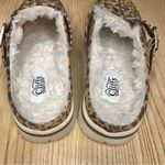 Cliffs by White Mountain Homey Leopard Print Buckle Detail Faux Fur Lined Mules Brown Size 7 Photo 7