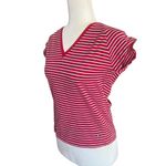Tommy Hilfiger Vintage Tommy Jeans Red, White, & Navy Striped T-Shirt Cotton Large Photo 1