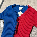 Free People Find Me Now Two Tone Ruffle Bottom Cardigan Photo 1