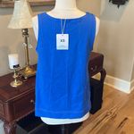 Matching Set Blue Cotton Flowy Tank Blousey Shorts New Size XS Photo 8