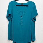 Torrid  Teal Womens Top 2X Workwear Office Career Casual Dressy Feminine … Photo 0