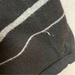 Ralph Lauren Sweater Dress Striped FLAWS Gray White Black Size Large 3/4 Sleeves Photo 14