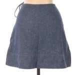 Ivy Jane  blue denim chambray skirt zipper‎ closure with tie size 8 Photo 1