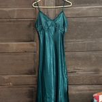Japna  Slip Midi Dress Dark‎ Green Side Slip Size Medium Sexy cocktail Photo 1