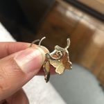 Free People 14k Gold Butterfly Earrings Photo 9