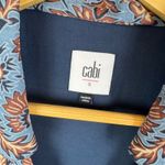 CAbi  Provincial Tunic Dress Small Blue Floral Long Sleeve Boho Fall Office Flowy Photo 5