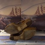 Michael Kors Leather Brown Wedge Sandals Photo 9