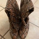 Wide Leg Knee Boots Brown Size 9.5 Photo 0