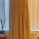 Derek Lam NWOT  Pleated Midi Skirt Size 0 fits up to a size 10 stretch waistband Photo 4