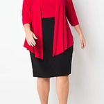 Red & Blavk Connected Dress Size 20W Photo 0