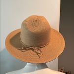 San Diego Hat Company x Anthropologie Women's Water Repellent Fedora w/ Tie New! Tan Photo 7