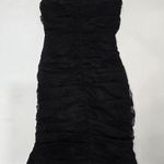 superdown  Sonya Bustier Mesh Dress in Black Photo 11