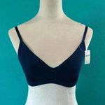Aerie New with tags  ribbed blue triangle bralette in size small Photo 0