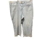 Lane Bryant Light Wash Wide Leg High Rise Jeans Women's Plus 24W Denim Pants Photo 2