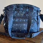 Lug Soprano Tote Bag Navy Pearl Baby Diaper Briefcase Academia City XL Purse Blue Photo 0