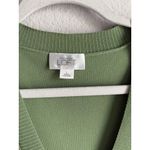 Ann Taylor LOFT Women’s Avocado Green Sleeveless Cross Over V-neck Top Size L Photo 4