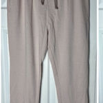 Missguided  Light Beige “As If” Slogan Joggers Loungewear Stretch Pants Sz 12 L Photo 0