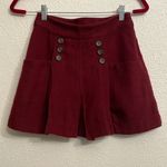 Free People Happy Together Pleated Wine Mini Skirt with side pockets Photo 1