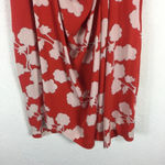 Diane Von Furstenberg  Naira Dress Size 6 Orange Floral 100% Silk Draped Photo 8