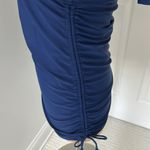 Cabana Life Navy/Gold Embroidered Ruched Rash Guard Photo 7