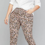 Lane Bryant  strech skinny pink leopard jeans 24 Photo 0